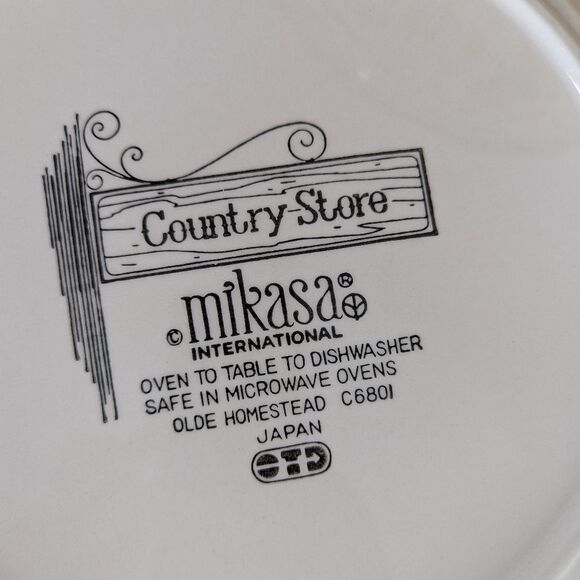 Mikasa International Olde Homestead dinner plates Country Store collection Set 2 - Picture 7 of 7